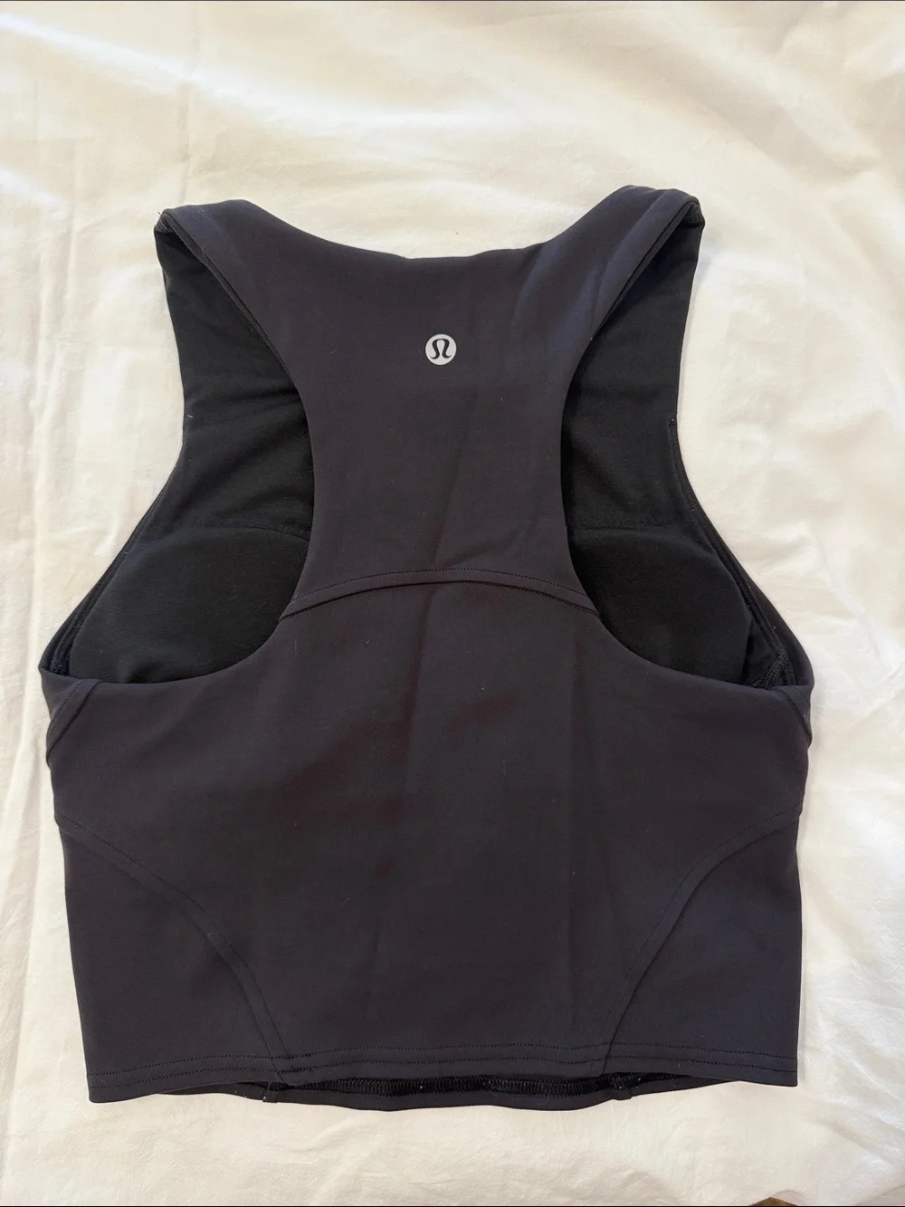 Lululemon Black Wunder Train Racerback Tank Size 4 Everlux B/C Cups Bra